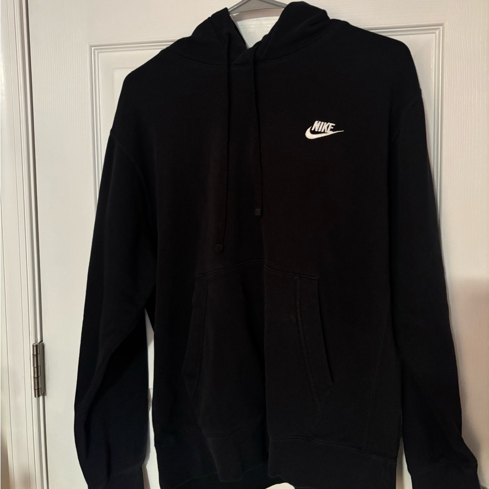 Nike Black Hoodie with White Logo